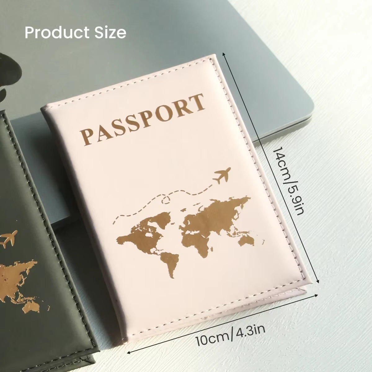 Slim Passport Holder Cove Map PU Passport Holder Travel Essential Cruise Must Have Passport Holders Portable for All Country